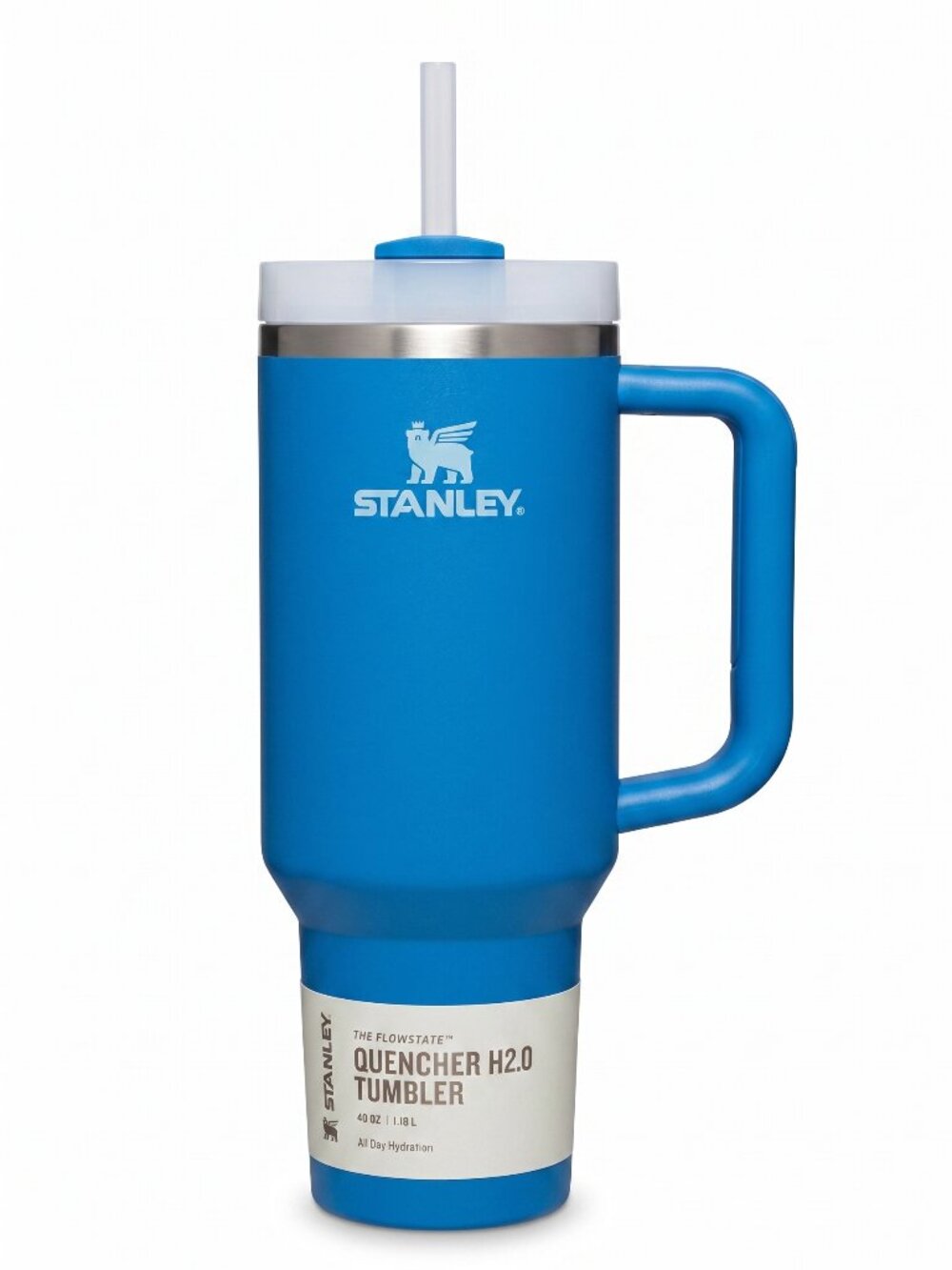 Stanley Quencher H2.0 Flowstate™ Tumbler 40 OZ Stainless Steel Azure/Blue $45